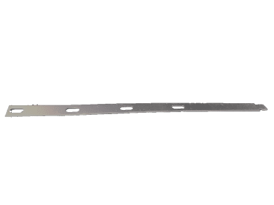 A long metal sword with a green background