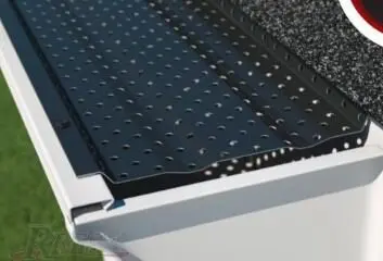 A close up of the gutter cover on a house