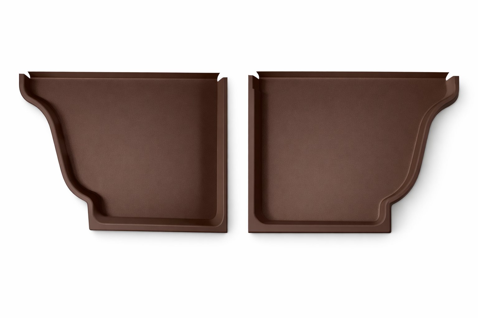 6" aluminum gutter end caps