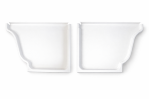 6" aluminum gutter end caps