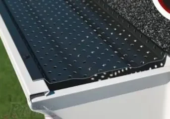 A close up of the gutter cover on a roof
